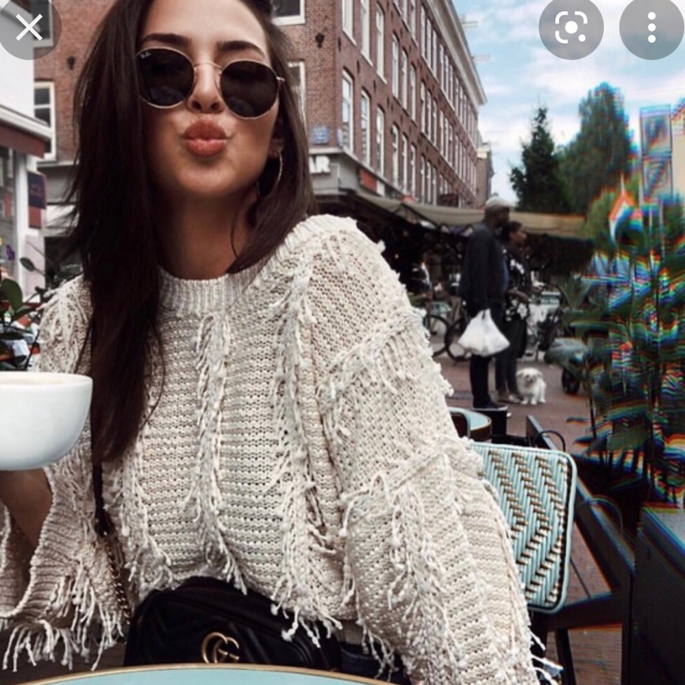MAJORELLE Crew Neck Sweater in Cream